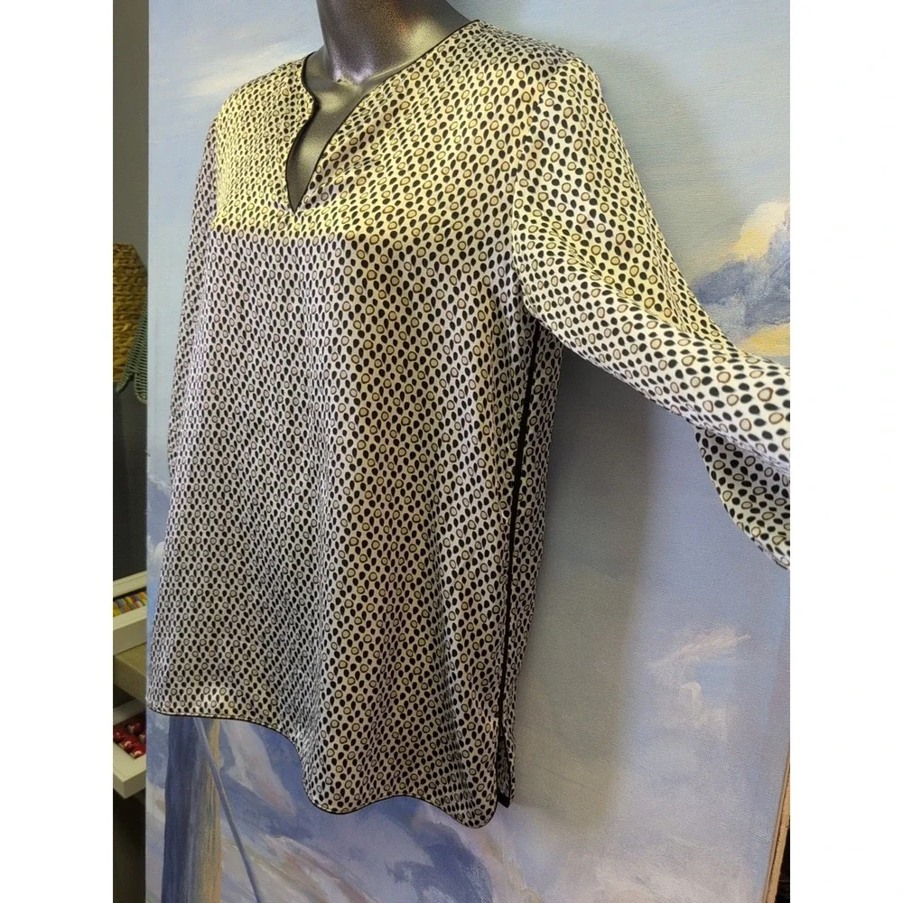 NEW! Lafayette 148 New York S Silk Kelsey Blouse